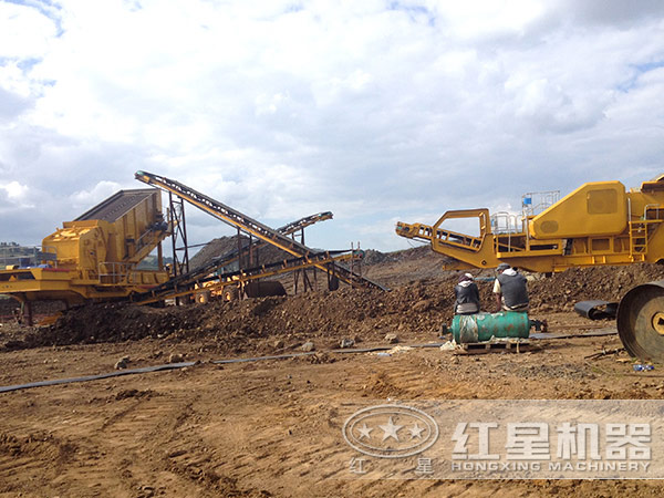 移動式破碎機(jī)讓建筑垃圾點石成金