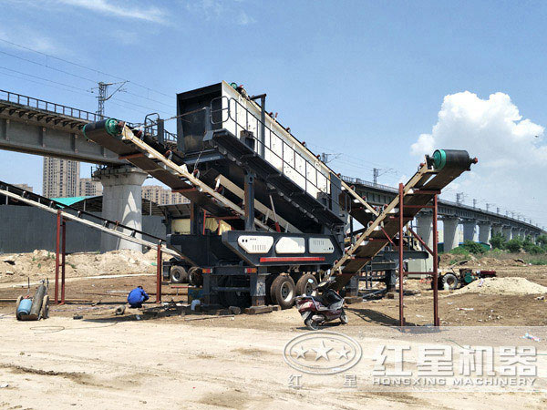 河南輪胎移動(dòng)顎式破碎站廠家