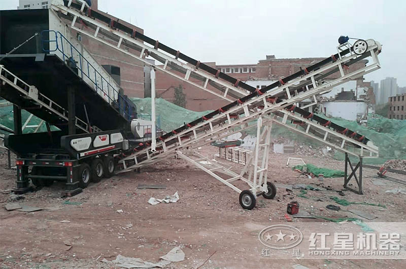 陜西西安建筑垃圾處理現(xiàn)場