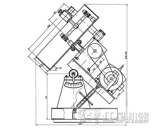 圓盤造粒機(jī)內(nèi)部結(jié)構(gòu)圖