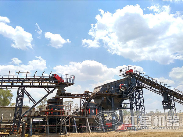 福建泉州采石場引進生產(chǎn)線設備