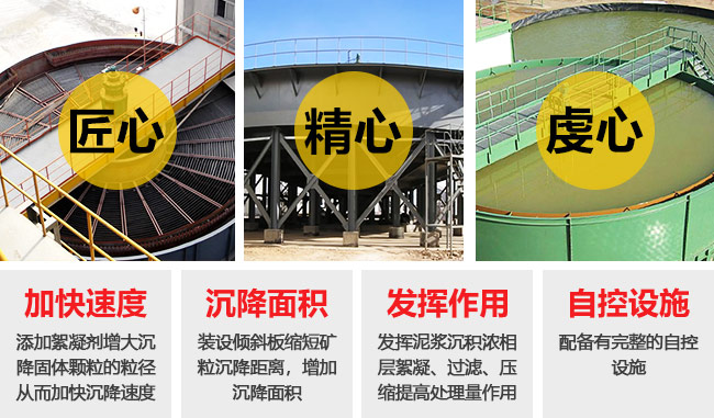 高產(chǎn)濃縮機(jī)性能優(yōu)勢