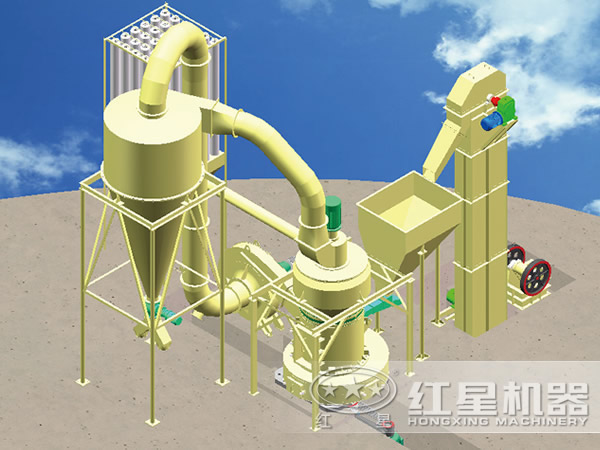 HGM型膨潤(rùn)土磨粉機(jī)