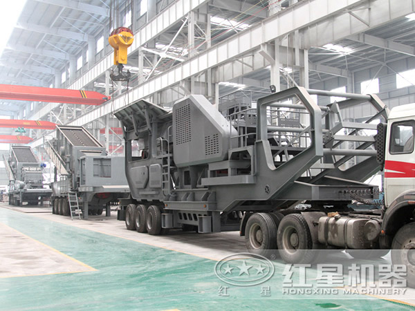 煤矸石移動(dòng)顎式碎石機(jī)