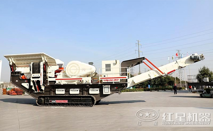 移動式小型石頭破碎機(jī)車間