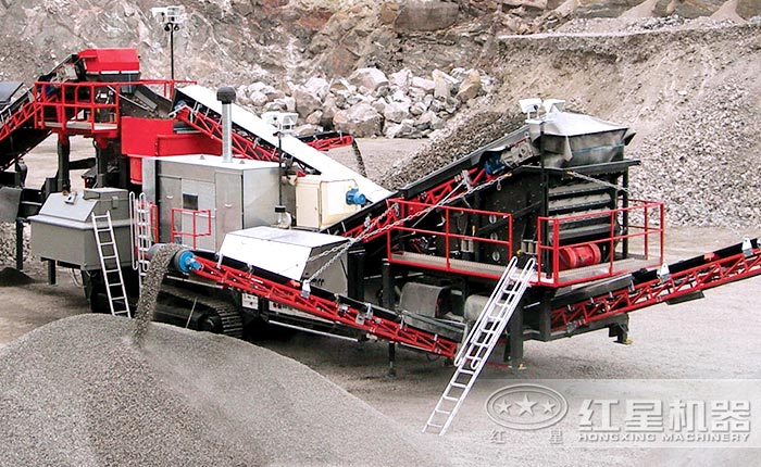 移動式小型石頭破碎機(jī)—“麻雀雖小五臟俱全”