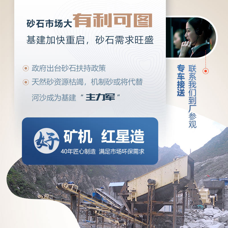 開個小型機制砂廠大致投入多少錢？需要哪些設(shè)備