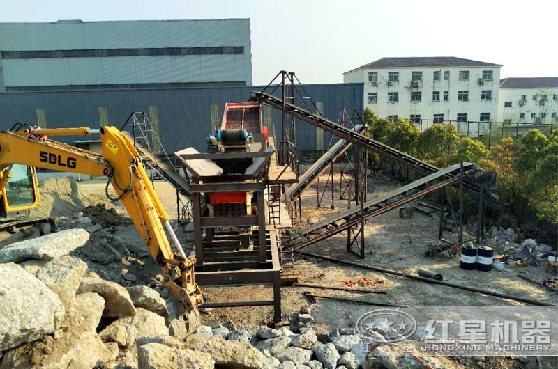廢棄建筑垃圾移動(dòng)破碎設(shè)備案例介紹